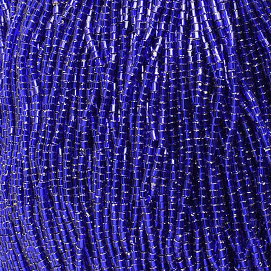 Czech Cut Seedbeads - 10/0 - Silver Lined Blue (hank)