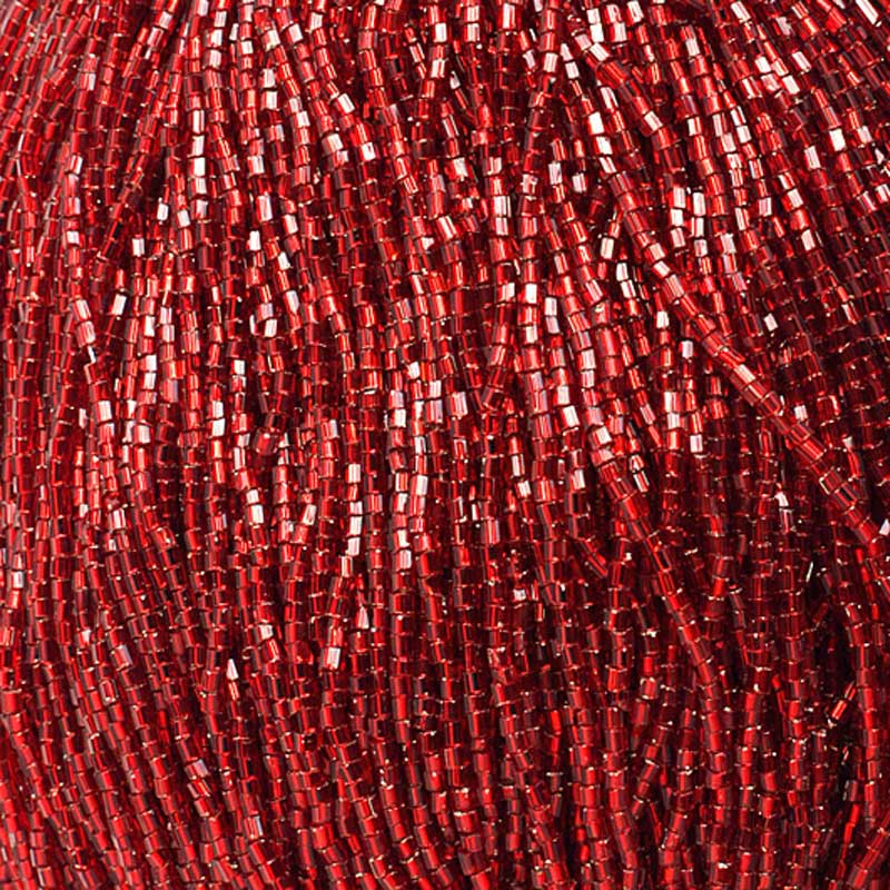 Czech - 10/0 2-cut Seed Beads - Silver Lined Red (500g)