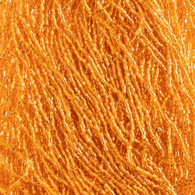 Czech - 10/0 2-cut Seed Beads - Silver Lined Orange (500g Strung)