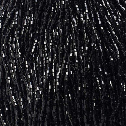 Czech Cut Seedbeads - 10/0 - Opaque Black (hank)