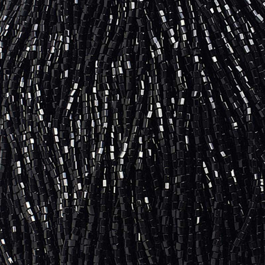 Czech - 10/0 2-cut Seed Beads - Opaque Black (500g)