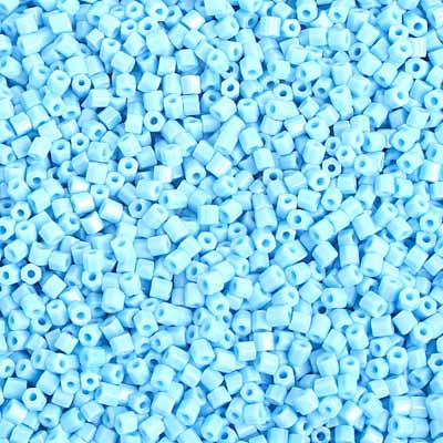 Czech - 10/0 2-cut Seed Beads - Opaque Light Blue (500g Strung)