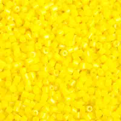 Czech - 10/0 2-cut Seed Beads - Opaque Lemon Yellow (500g Strung)