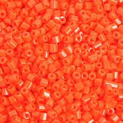 Czech - 10/0 2-cut Seed Beads - Opaque Orange (500g Strung)