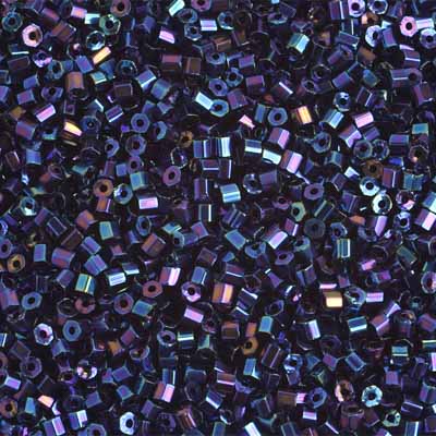 Czech - 10/0 2-cut Seed Beads - Opaque Blue AB (500g)