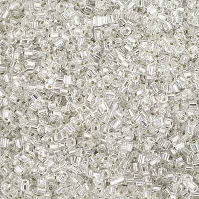 Czech - 10/0 2-cut Seed Beads - Silver Lined Crystal (500g)