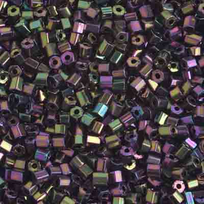Czech - 10/0 2-cut Seed Beads - Opaque Purple AB (500g)