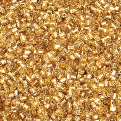 Czech - 10/0 2-cut Seed Beads - Silver Lined Gold (500g)
