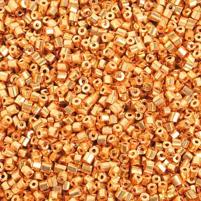 Czech - 10/0 2-cut Seed Beads - Metallic Gold (500g)