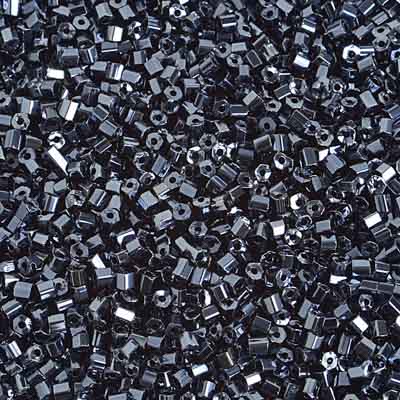 Czech - 10/0 2-cut Seed Beads - Gunmetal (500g)