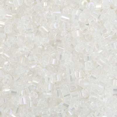 Czech - 10/0 2-cut Seed Beads - Transparent Crystal AB (500g Strung)