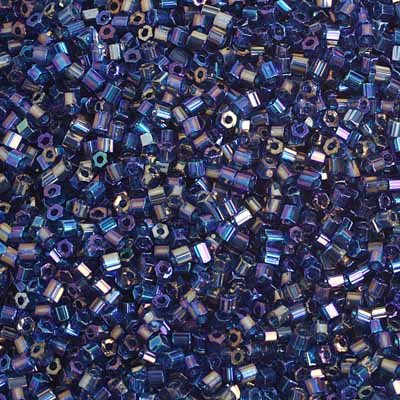 Czech - 10/0 2-cut Seed Beads - Transparent Aqua AB (500g)