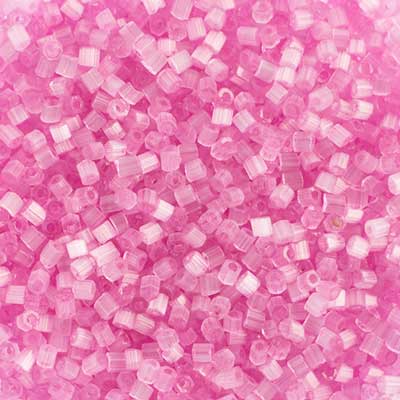Czech - 10/0 Seed Beads - Satin Light Fuchsia Solgel (500g)