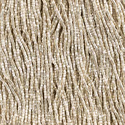 Czech Cut Seedbeads - 10/0 - Metallic Silver [Terracolor] (hank)