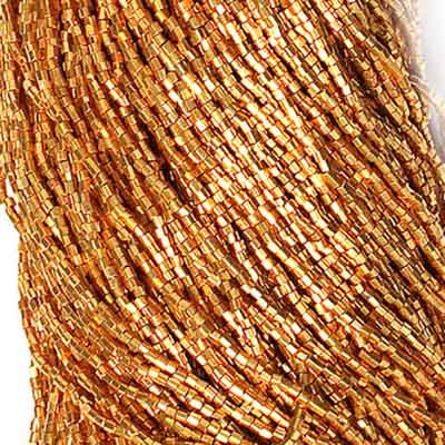 Czech Cut Seedbeads - 10/0 - Deep Metallic Gold [Terracolor] (hank)