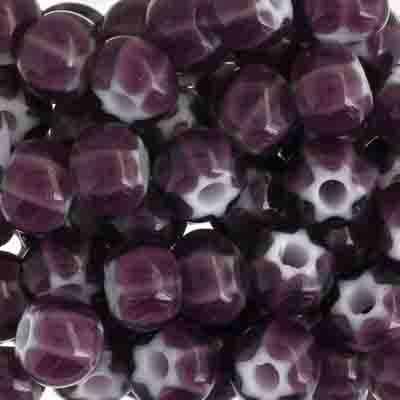 Czech - 32/0 Seed bead - Cornelian White Star Dark Lilac (50g)