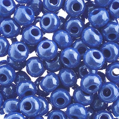 Czech - 32/0 Seed bead - Opaque Light Royal Blue sfinx (250g)