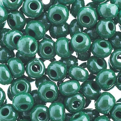 Czech - 32/0 Seed bead - Opaque Green sfinx (250g)