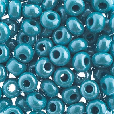 Czech - 32/0 Seed bead - Opaque Teal Blue sfinx (250g)