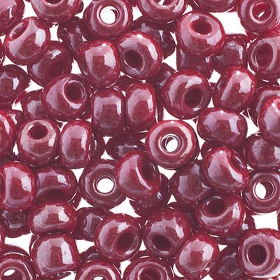 Czech - 32/0 Seed bead - Opaque Dark Red sfinx (250g)