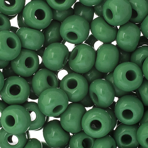 Czech - 32/0 Seed bead - Opaque Medium Green (250g)