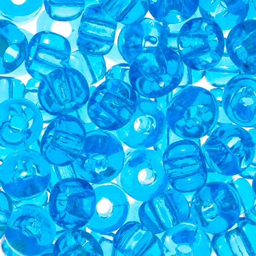 Czech - 32/0 Seed bead - Transparent Medium Aqua (250g)