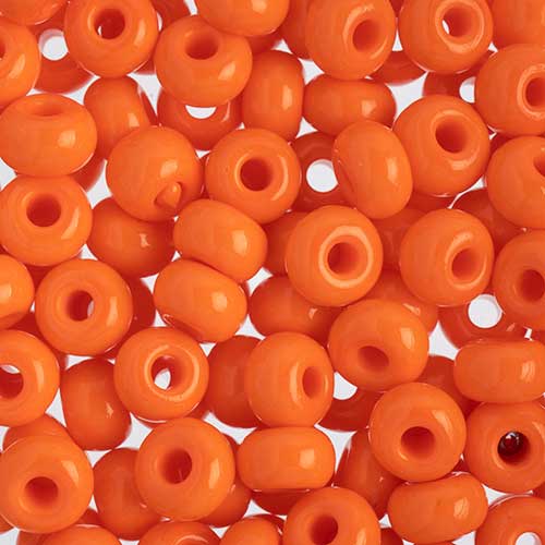 Czech - 32/0 Seed bead - Opaque Orange (250g)