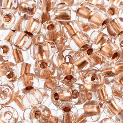 Czech - 32/0 Seed bead - Crystal Copper Lined (250g)