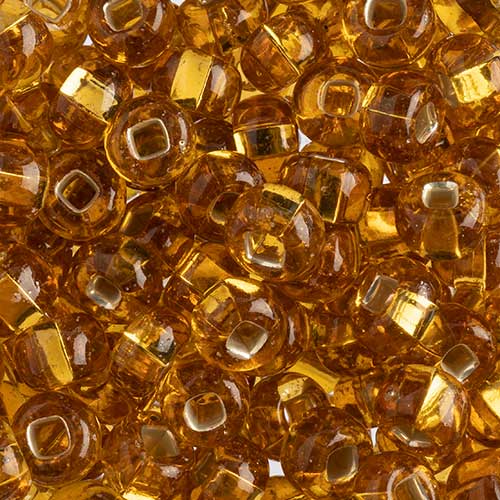 Czech - 32/0 Seed bead - Silver Lined Transparent Light Topaz (250g)