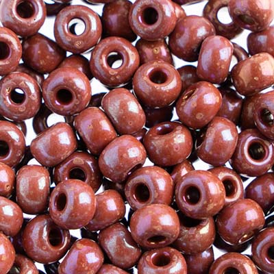 Czech - 32/0 Seed bead - Opaque Brown Rainbow (250g)