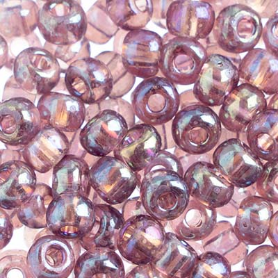 Czech - 32/0 Seed bead - Transparent Light Amethyst Rainbow (250g)