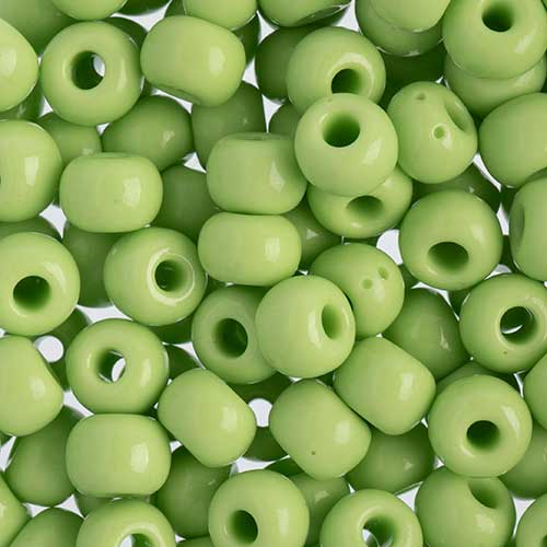Czech - 32/0 Seed bead - Opaque Pale Green (250g)