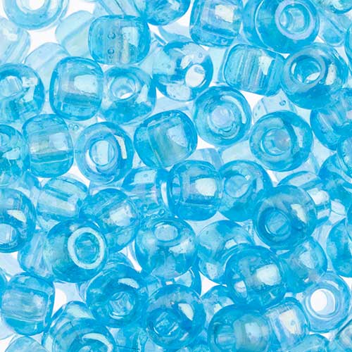Czech - 32/0 Seed bead - Transparent Aqua Rainbow (250g)