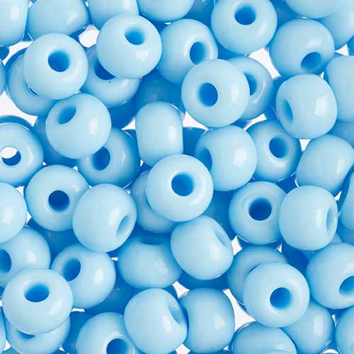 Czech - 32/0 Seed bead - Opaque Light Blue (250g)