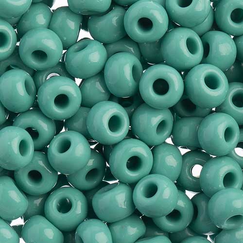 Czech - 32/0 Seed bead - Opaque Green Turquoise (250g)