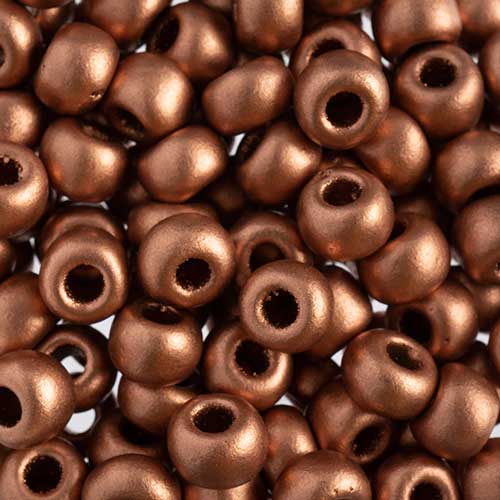 Czech - 32/0 Seed bead - OpaqueMetallic Light Copper (250g)