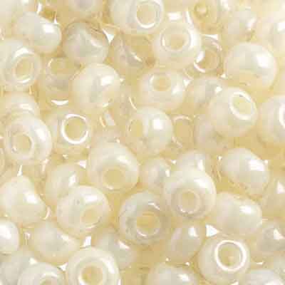 Czech - 32/0 Seed bead - Eggshell Rainbow (250g)