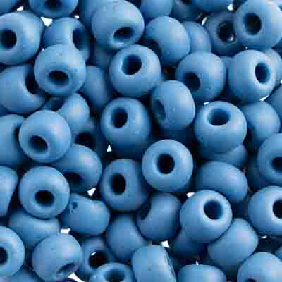 Czech - 32/0 Seed bead - Opaque Blue Matte (250g)
