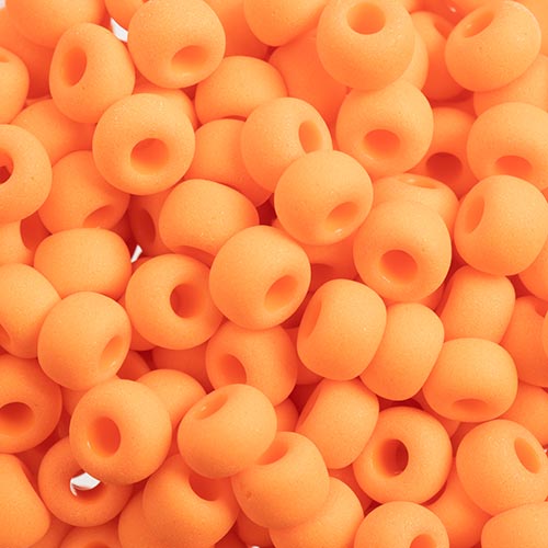 Czech - 32/0 Seed bead - Opaque Orange Matte (250g)