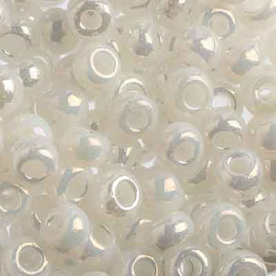 Czech - 32/0 Seed bead - Opaque Alabaster Rainbow (250g)