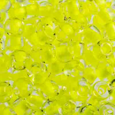 Czech - 32/0 Seed bead - Crystal Color Lined Neon Yellow (250g)