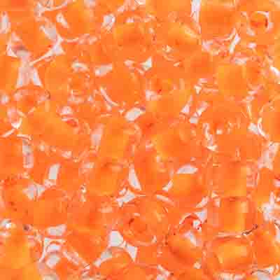 Czech - 32/0 Seed bead - Crystal Color Lined Neon Orange (250g)
