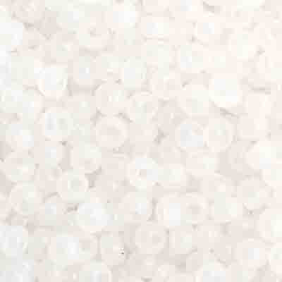 Czech - 11/0 Seed bead - Opaque White Opal (250g)