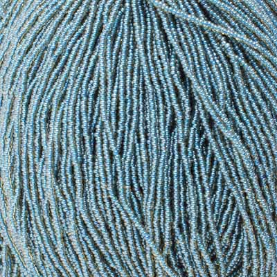 Czech - 11/0 Seed bead - Color Lined Light Blue (500g Strung)