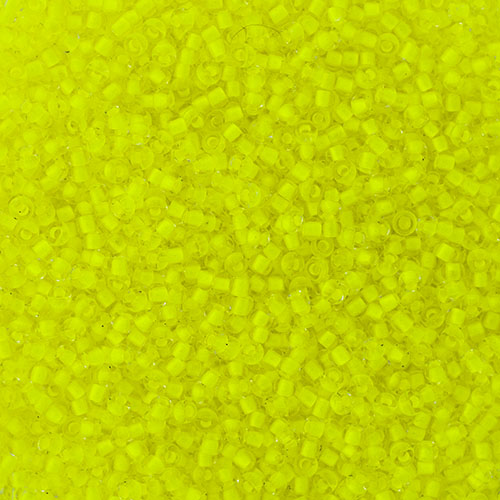 Czech - 11/0 Seed bead - Crystal Color Lined Neon Yellow (250g)