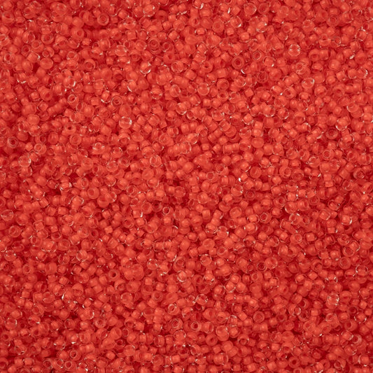 Czech Seed Beads - 11/0 - Crystal Color Lined Terra Intensive Orange (250g)