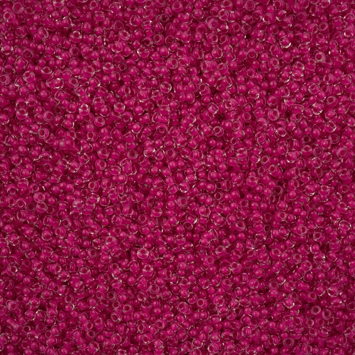 Czech Seed Beads - 11/0 - Crystal Color Lined Terra Intensive Pink (250g)