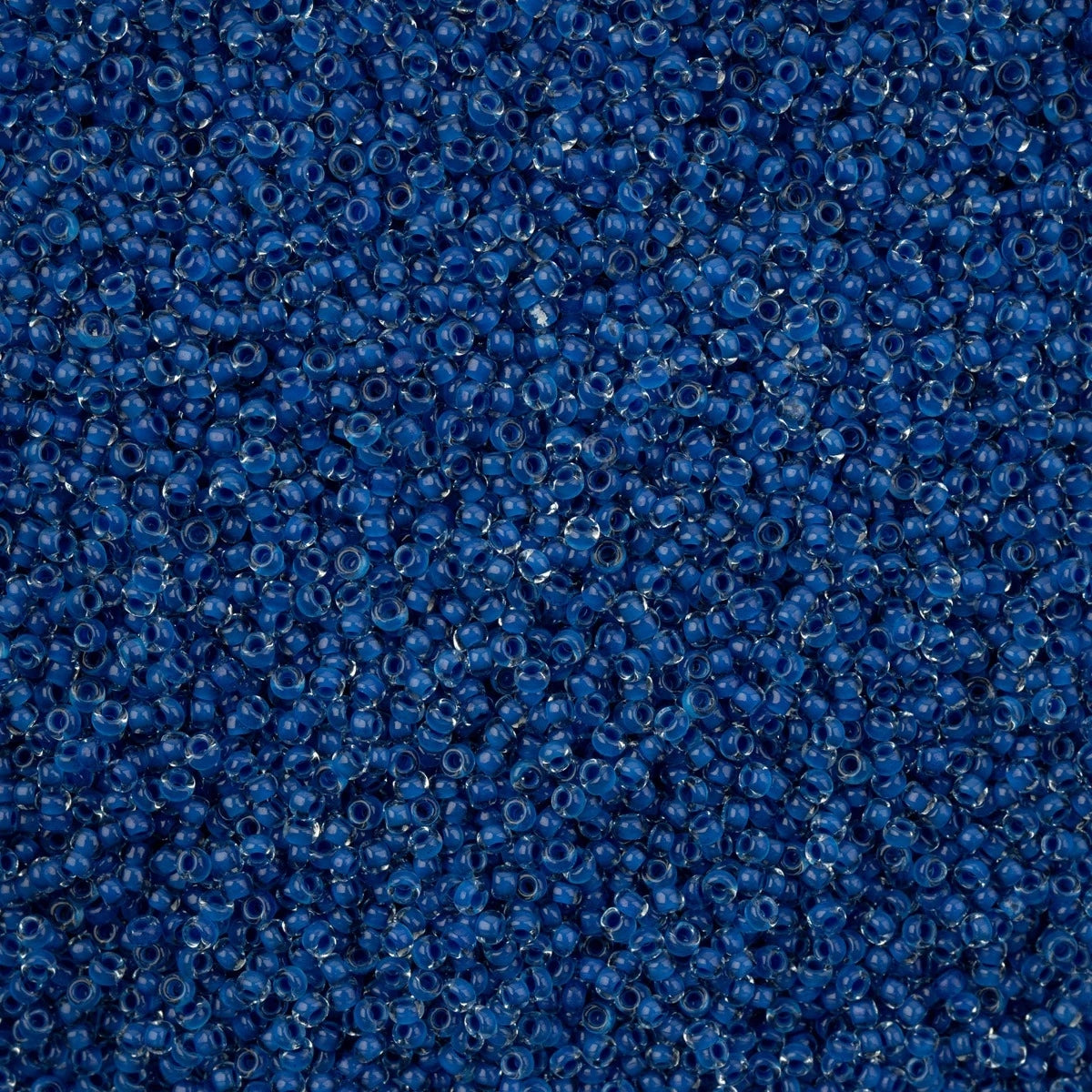 Czech Seed Beads - 11/0 - Crystal Color Lined Terra Intensive Blue