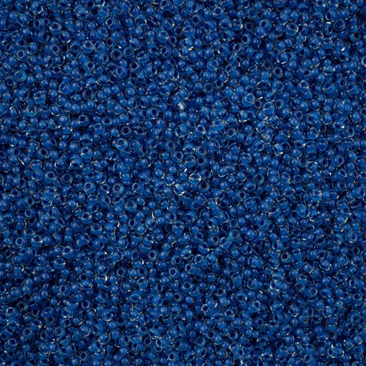 Czech Seed Beads - 11/0 - Crystal Color Lined Terra Intensive Blue