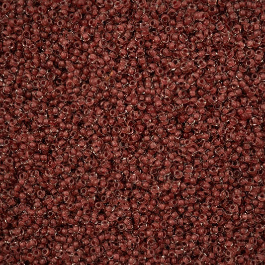 Czech Seed Beads - 11/0 - Crystal Color Lined Terra Intensive Brown (250g)